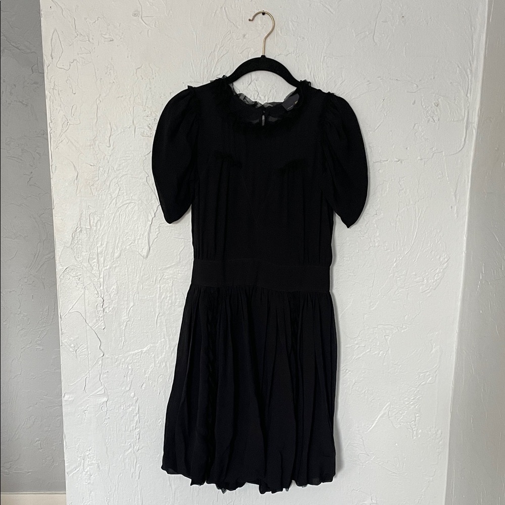Fendi Black Whimsigoth Dark Academia Witchy Goth Romantic Romantasy Bubble Dress - Picture 15 of 15